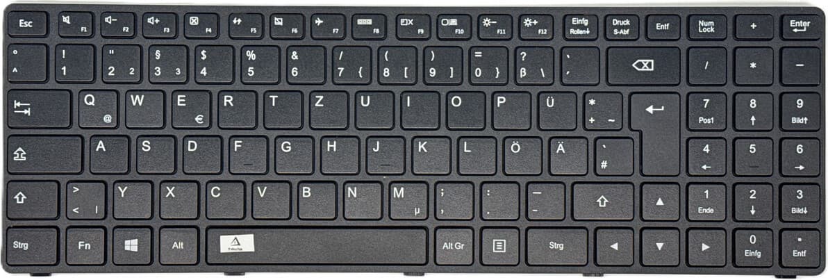 T-ProTek Zwarte toetsenbordplaat compatibel met Lenovo Ideapad 100-15IB