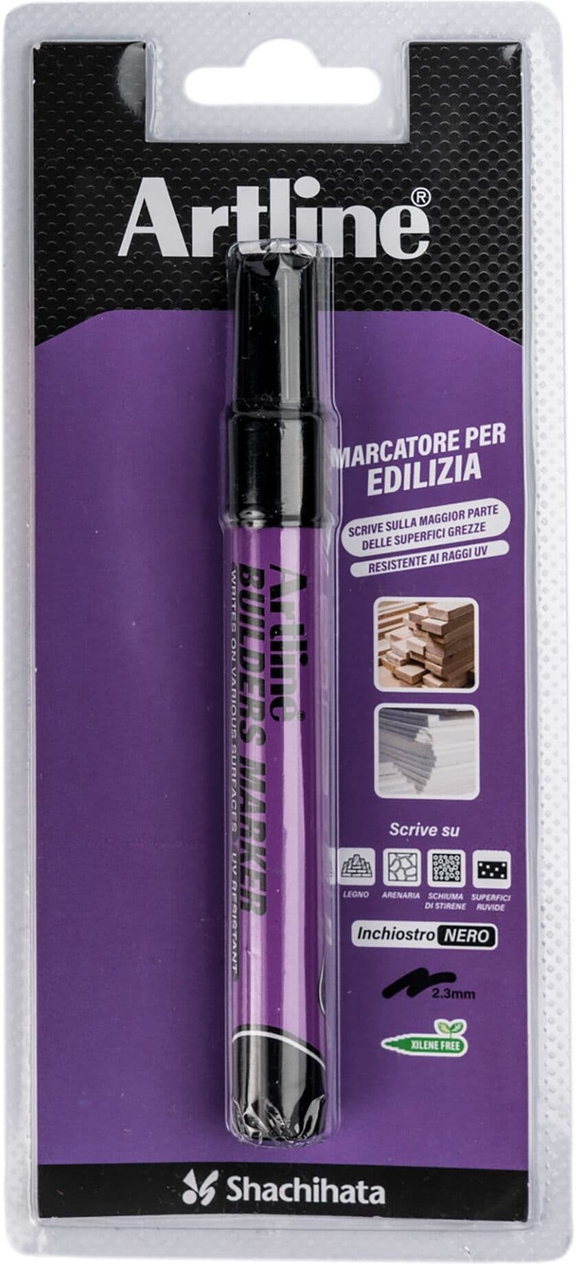 Artline MARCATORE PER EDILIZIA  PUNTA CONICA 2,3 mm PER SUPERFICI GREZZE