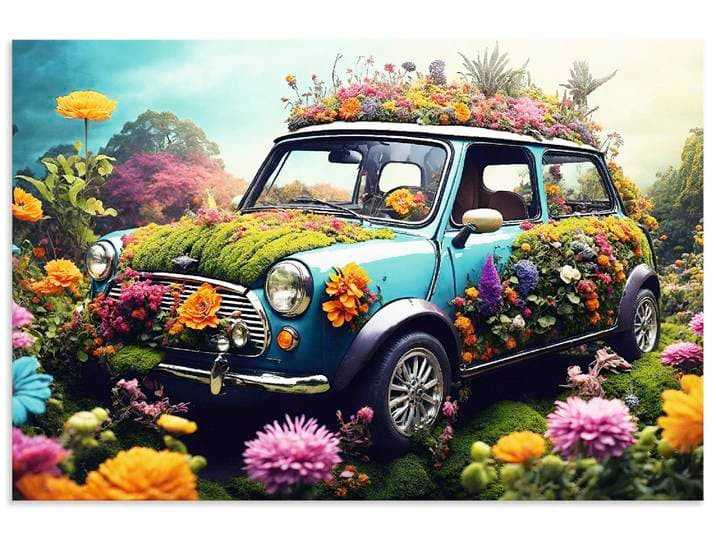 Wandbild ARTLAND Flowerpower Mini , bunt (farbe bild(er): farbig), B:30cm H:20cm, Alu Dibond, Bilder, Wandbild, als Alubild, Leinwandbild, Poster, Wandaufkleber in verschied. Grössen