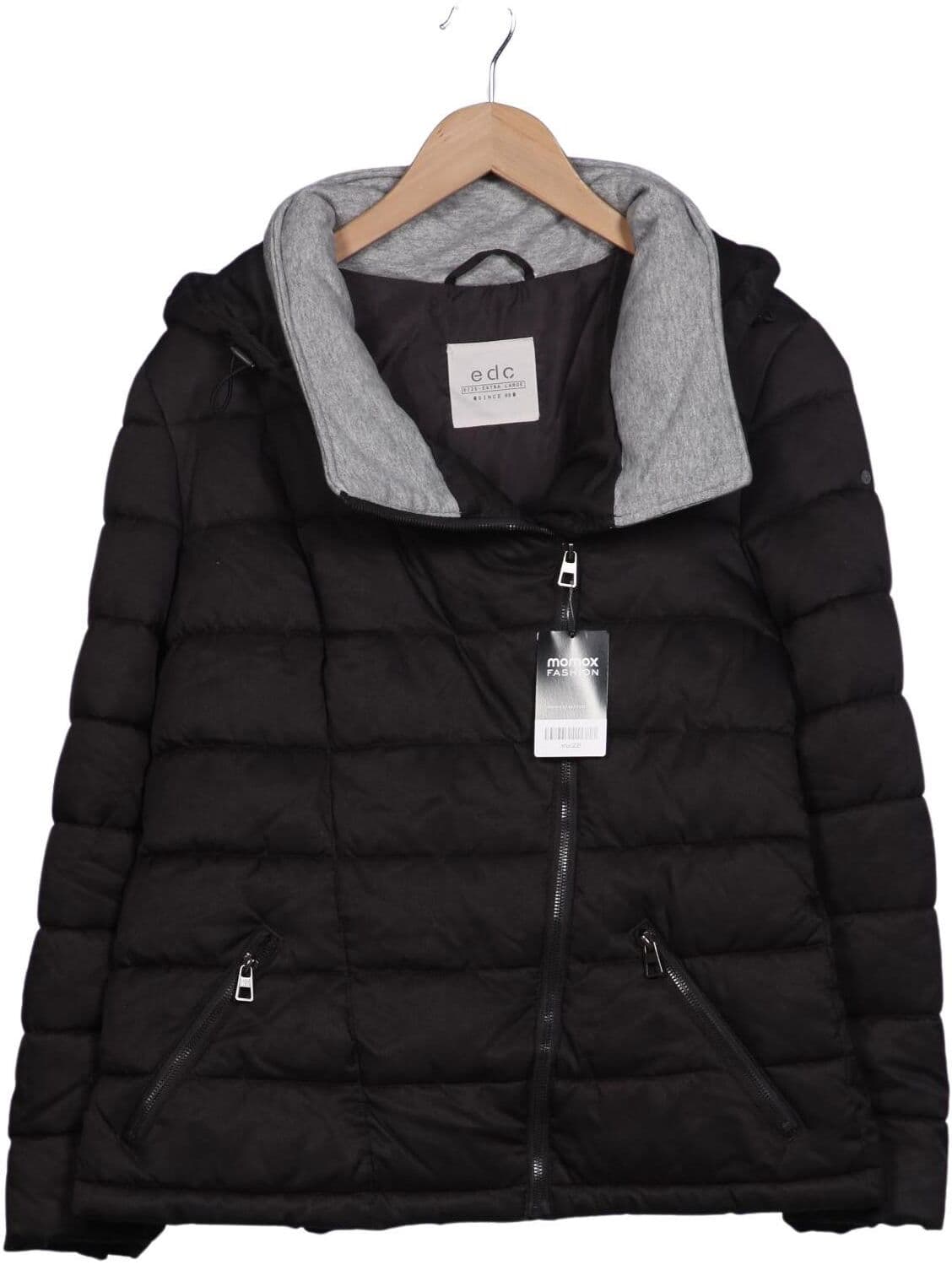 edc by Esprit Damen Jacke, Schwarz, Gr. XL, Synthetik - Second Hand