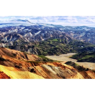 Fototapete PAPERMOON "ALPEN-GEBIRGE", bunt, B:2m L:1,49m, Vlies, Tapeten