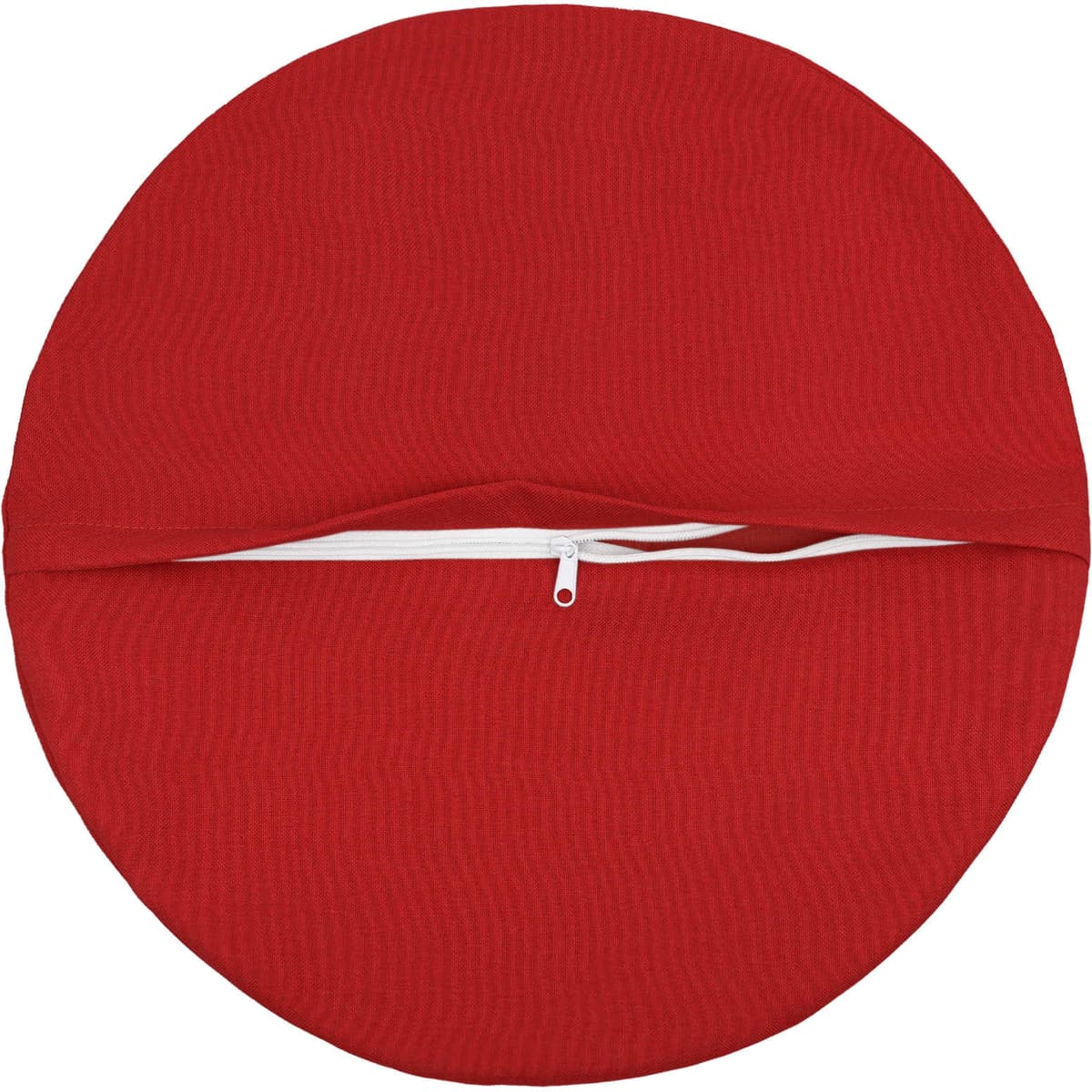 vidaXL Housse de coussin 2 pc HEERLEN Rouge Diam. 30 cm Tissu