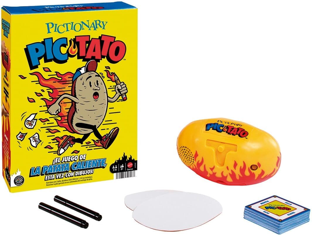 PICTIONARY Juego de mesa Pic-tato en español Mattel Games.