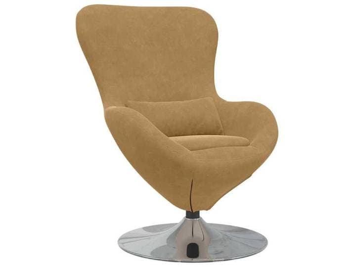 Style minimaliste - Siège de salon - Fauteuil œuf Marron Velours - Pour Relaxation dfa5165246