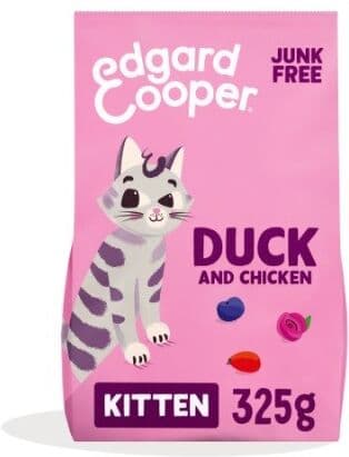 Edgard & Cooper Kitten Pollo y Pato de Corral para Gatos 325 gr