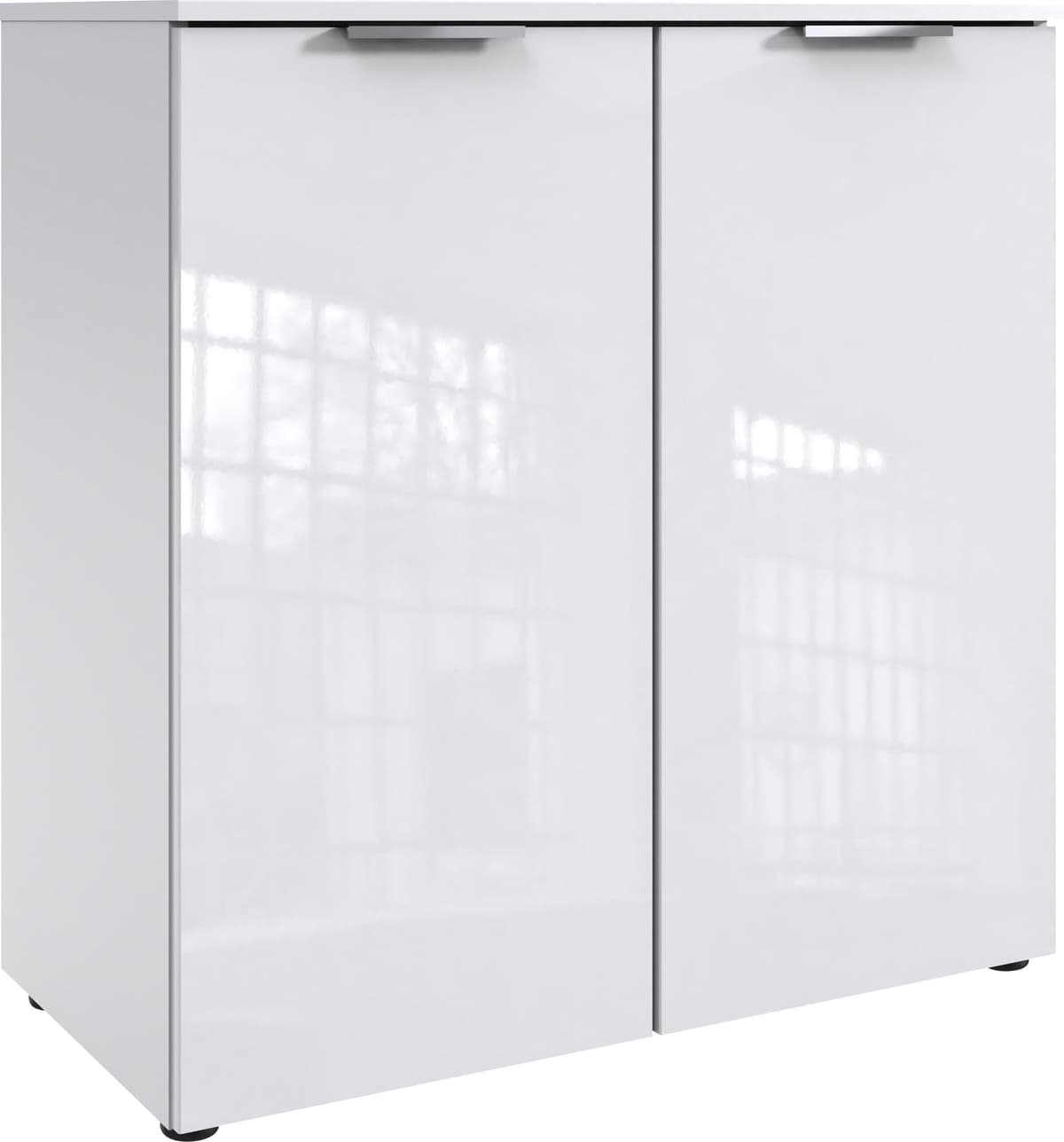 Kommode WIMEX "level36 D by fresh to go", weiss (korpus weiß, front lack weiß), B:81cm H:92cm T:41cm, Holzwerkstoff, Sideboards, Kommode, 2-türig mit soft-close Funktion, 81cm breit, 92cm hoch korpus weiß, front lack weiß B/H/T: 81cm x 92cm x 41cm, 2 Stk.