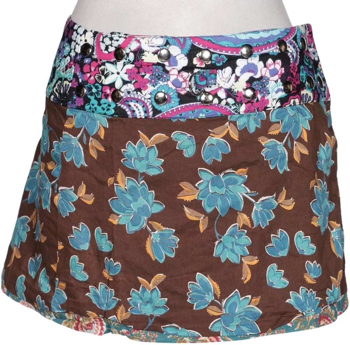 Moshiki Damen Rock, Mehrfarbig, Gr. Onesize, kein / Etikett - Second Hand