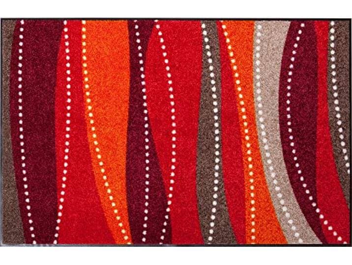 Erwin Müller Fußmatte Saarburg, Schmutzfangmatte, Sauberlaufmatte rot Größe 75x120 cm - rutschfest, langlebig, pflegeleicht, für Fußbodenheizung geeignet, ca. 7 mm Höhe