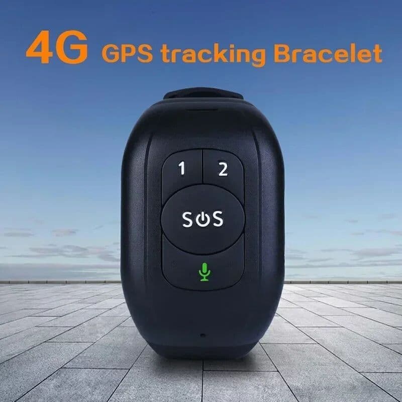 POMIACAM V48 4G Waterproof Smart Bracelet Tracking and Positioning Bracelet with SOS Button Safety Bracelet Protect Personal Safety GPS
