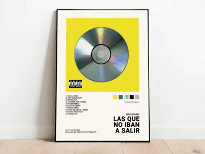 Inspire Picks Latin Rapper Wall Art Quevedo & Urban Music Album Canvas Poster Decor hl005 1 40x50cm No Frame