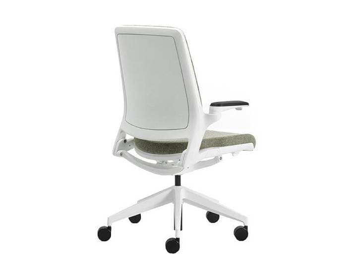 LEYFORM chaise de bureau à roulettes ASTRA W avec dossier en polypropylène (Cat. E - Aluminium, polypropylène et tissu)