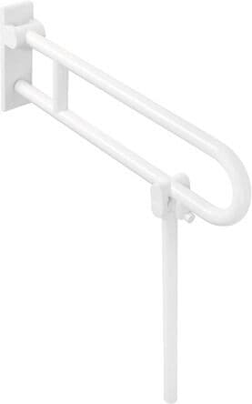 Hewi 801 rail porteur à Hewi 801.50.104S95 600 mm, gris roche, orientable, avec repose-pieds