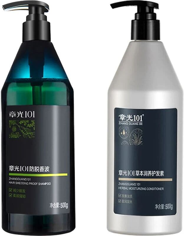 NONE ZHANGGUANG 101 500G Anti Hair Loss Shampoo Repair Damaged Hair Smooth Hair Nourishing Conditioner