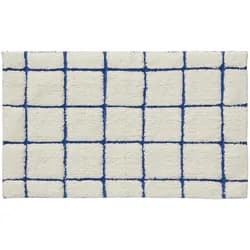 benuta Pop - Badteppich für Badezimmer - Badematte Noa Cream/Blau 70x120 cm