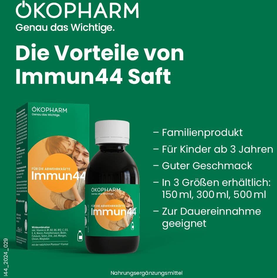 Ökopharm® Immun44® Saft: für die ganze Familie Saft 500 ml 500 ml Saft