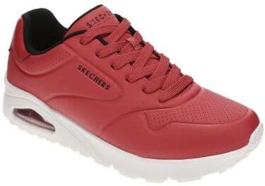 Skechers Street Uno Savvy - Debon-Air (Men's) Athletic in Red/White, Size 8.5 M, Memory Foam/Synthetic