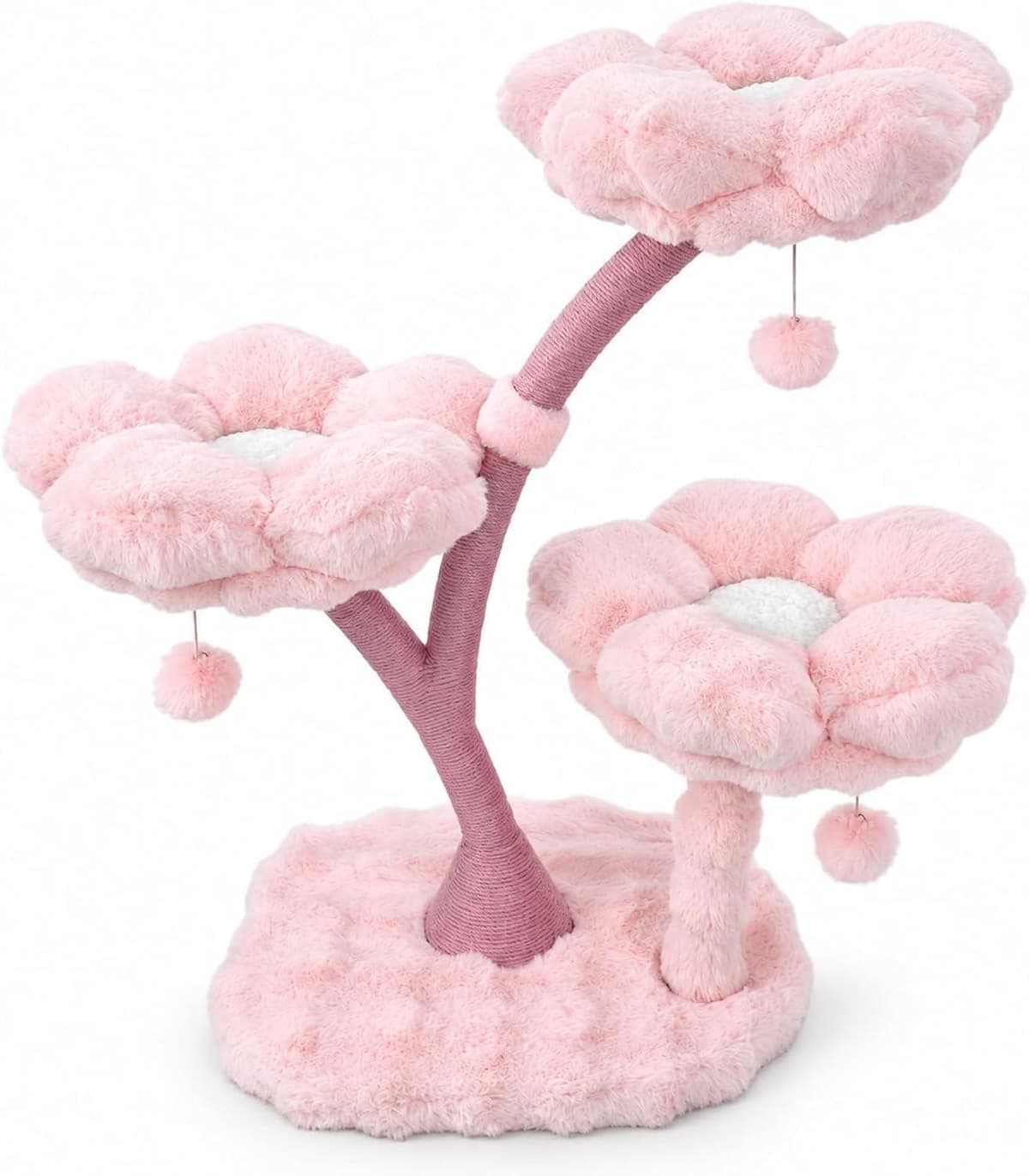 Kratzbaum Blumenform mit Sisal 58x52x105 cm
