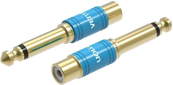 Vention Vdd-c03 Μετατροπέας 6.3mm male σε RCA female Μπλε 1τμχ VDD-C03