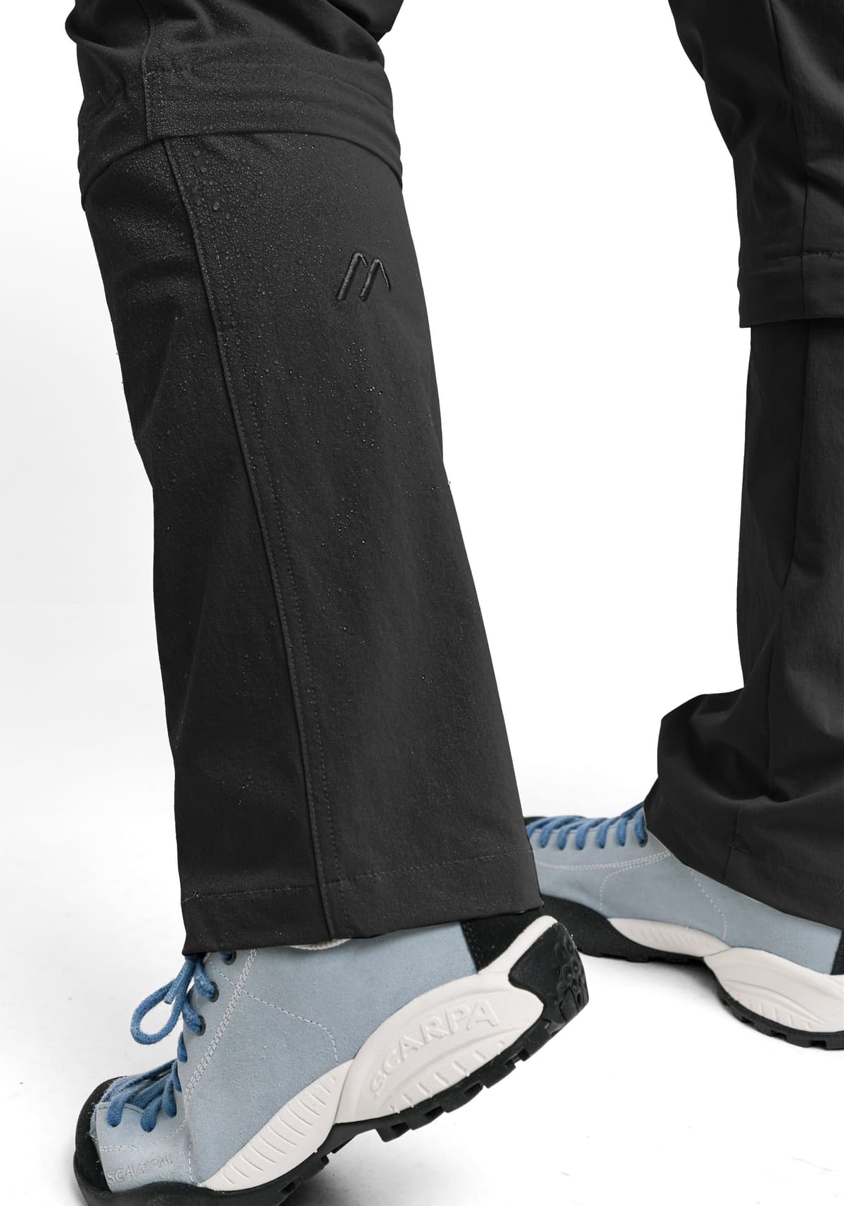 Outdoorhose MAIER SPORTS "Arolla", Damen, Gr. 46, Normalgrößen, schwarz, 90% Polyamid, 10% Elasthan, Hosen Outdoorhose, Damen Zip-Off Wanderhose, atmungsaktive Trekkinghose, Regular Fit