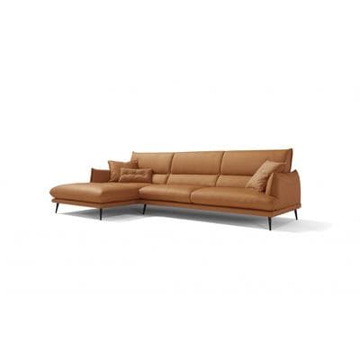 Ecksofa EGOITALIANO "FUNNY, hochwertiges & aktuelles Design, bequeme Rückenlehne, L-Form", bunt (brick), B:265cm H:90cm T:225cm, Sofas, Ecksofa, hochwertiger Sitzkomfort, L-Form