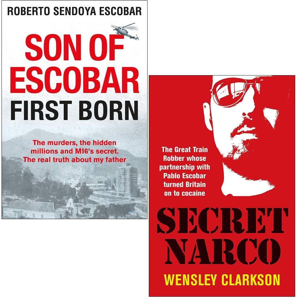 Ad Lib Publishers Son of Escobar First Born & Secret Narco 2 Book True Crime Set - Roberto Escobar & Wensley Clarkson - Mixed Format -