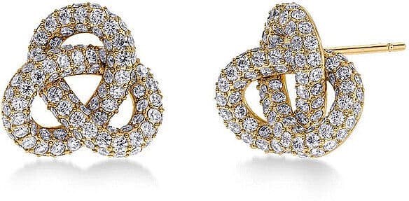 EDBLAD Ohrstecker INFINITY KNOT SPARKLE STUDS Large Gold gold EG