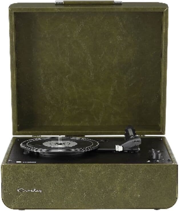 Crosley Platine vinyle portable avec bluetooth foret verte Vert 34x17x39cm
