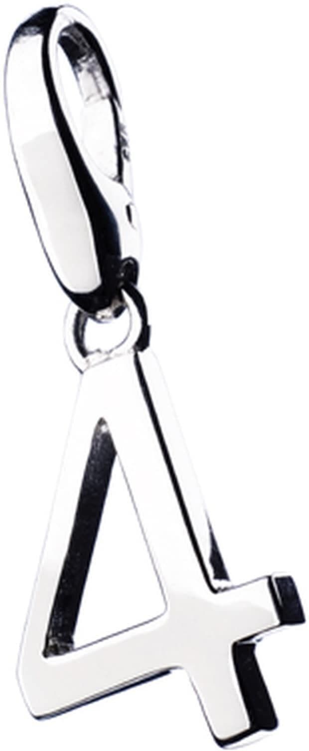 Charm-Einhänger "Zahl 4, Silber 925", silber, GIORGIO MARTELLO MILANO, Charms, Damen