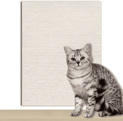 Inspire Curations Self Adhesive Cat Scratch Protector Mat Trimmable Furniture & Sofa Guard For Cats warm White 30x100cm