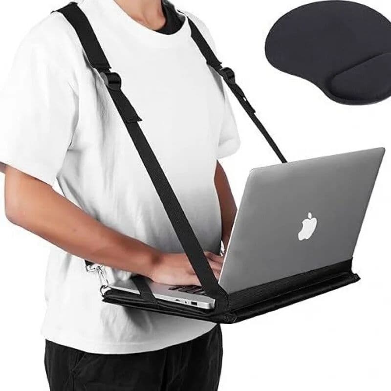 NONE Portable and Adjustable Laptop Strap Suitable for Travel 14-Inch Computer