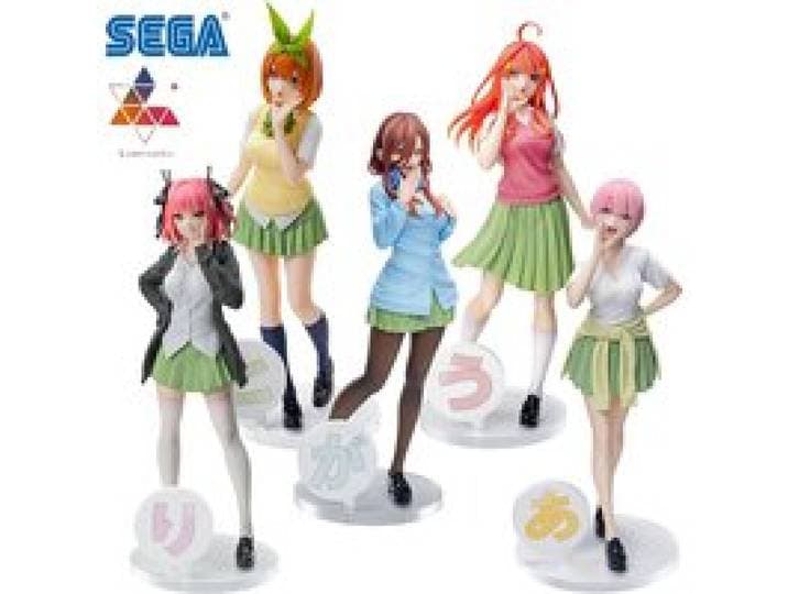 SEGA Luminasta Tee Quintessentia Quintuplets Nakano Ichika Nino Miku Yotsuba Itsuki PVC 20CM Anime Actiefiguren Model en Y