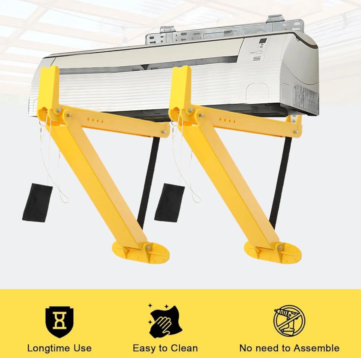 NONE 2pcs/set Bracket Mini Split Support Tool for Wall-Mounted Air Conditioner Installation And Maintenance Bracket
