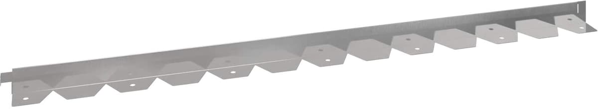 vidaXL Bordure de Pelouse 50 pc 102 x 4 x 4 cm Acier Argenté