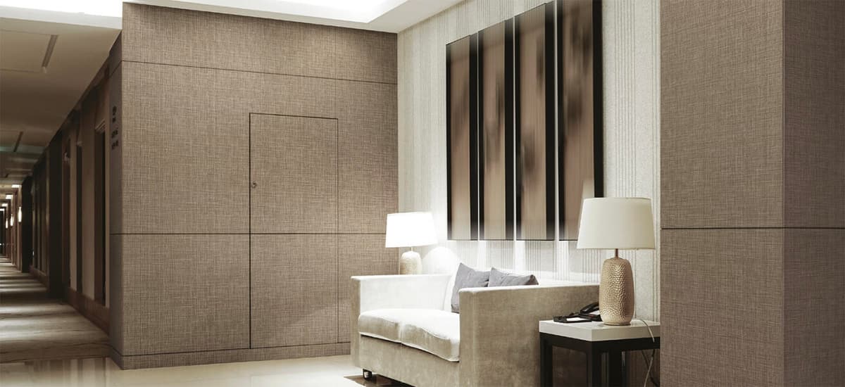 Vinil Design de interiores NE37 Silver & Brown Lined Pattern (14 metros)