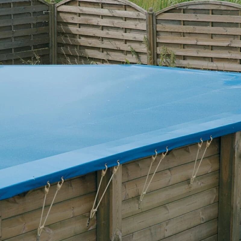 Bâche d'hivernage pour piscine bois Ubbink rectangulaire - Linea 11,00 x 5,00m rectangulaire