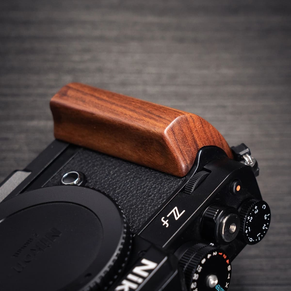 ANDWOOD Professional Wooden Grip for Nikon ZF Camera - Anti-Slip & Shockproof Design for DSLR/Mirrorless