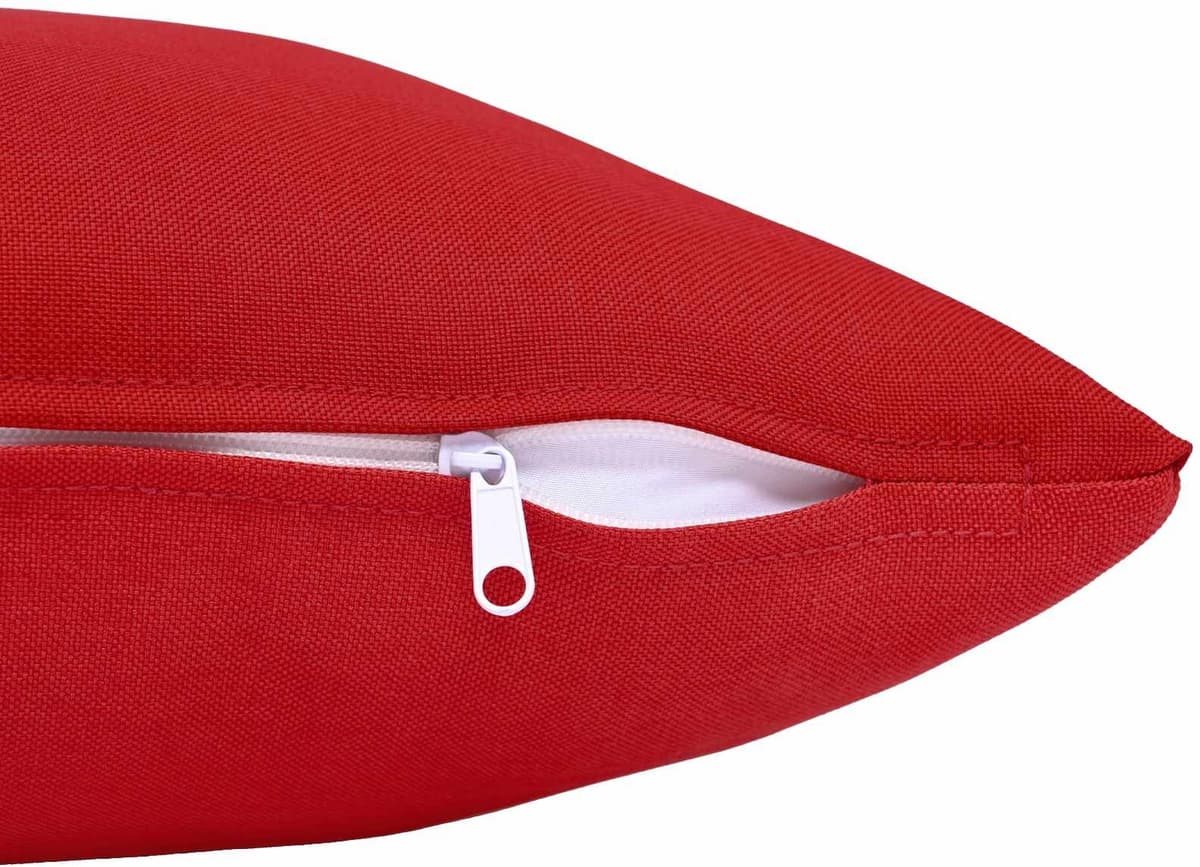 vidaXL Housse de coussin 6 pc HEERLEN Rouge 40 x 70 cm Tissu