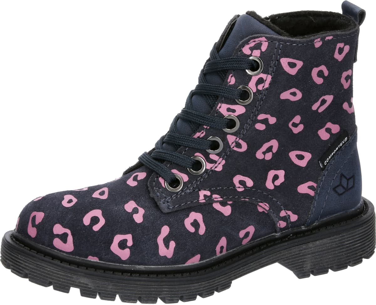 Winterstiefel LICO "Trendstiefel Malati", Mädchen, Gr. 32, wärmend, blau, Veloursleder, Schuhe Winterstiefel blau 32, wärmend