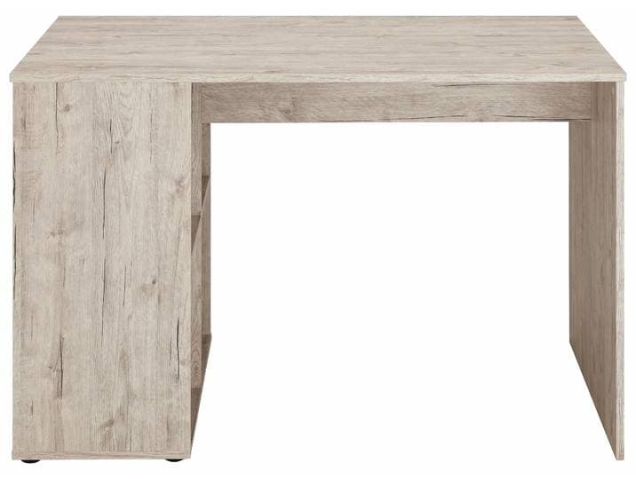Schreibtisch FMD Gent , braun (sandeichefarben), B:117cm H:75cm T:73cm, Tische, Schreibtisch, mit 4 seitlichen Fächern