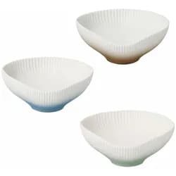 Goebel Studio 8 Schalen-Set Raindrop 3-tlg., Biskuit-Porzellan, Bunt, 9 cm, 26600121, Schüssel + Schale, Mehrfarbig