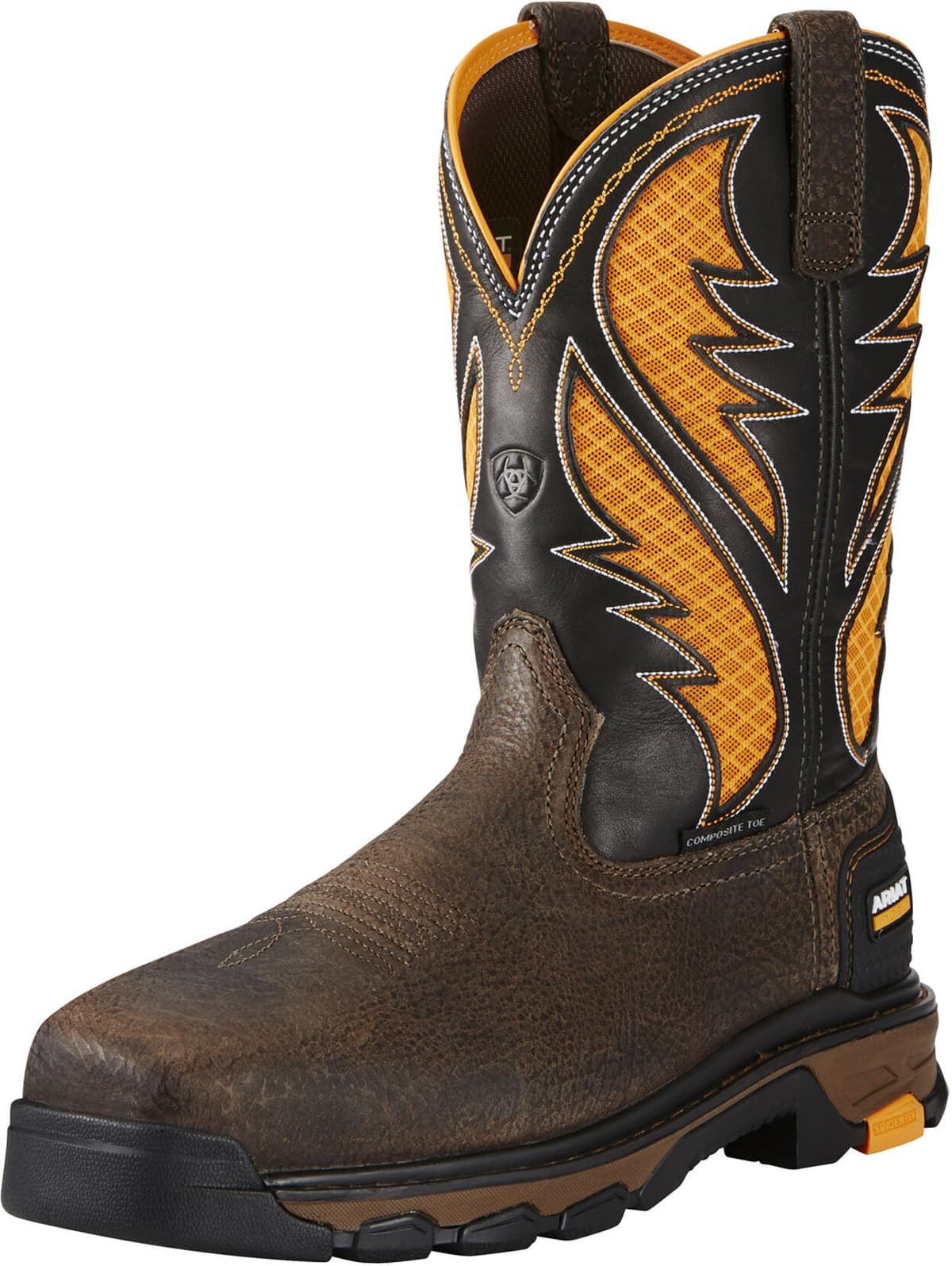 Men's Intrepid VentTEK Composite Toe Work Boots in Cocoa Brown, Size: 10.5 EE / Wide by Ariat