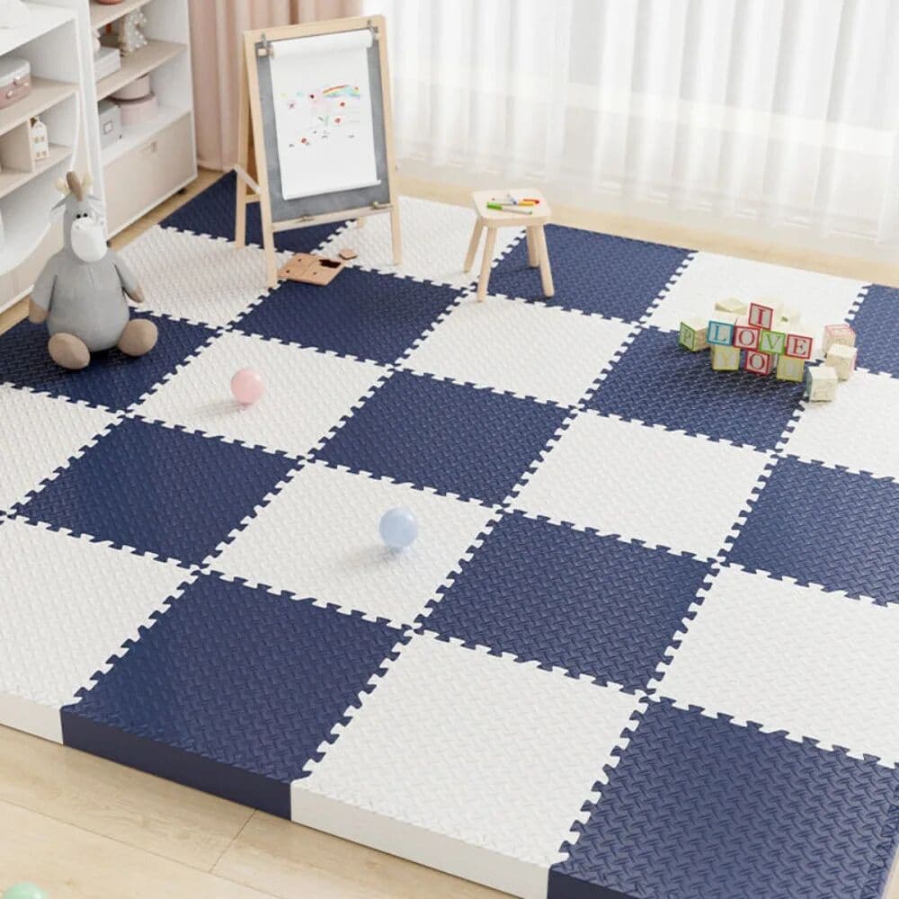 DHDH 8-Piece Pack 2.5cm Thickened Baby Play Mat Non-slip Fall-proof Reusable Children's Rug Helps Train Kids Independent Thinking