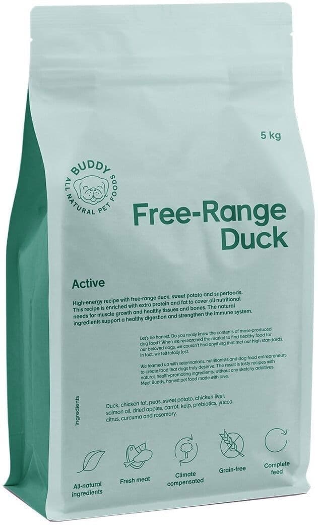 Buddy Free-Range Duck Torrfoder Till Hund 5 kg