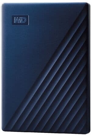Western Digital Disco duro externo My Passport 4TB USB 3.2 Azul para Mac. Azul