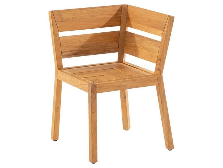 Niehoff Garden Eckelement, Teakfarben, Holz, Teakholz, massiv, 58x85x58 cm,