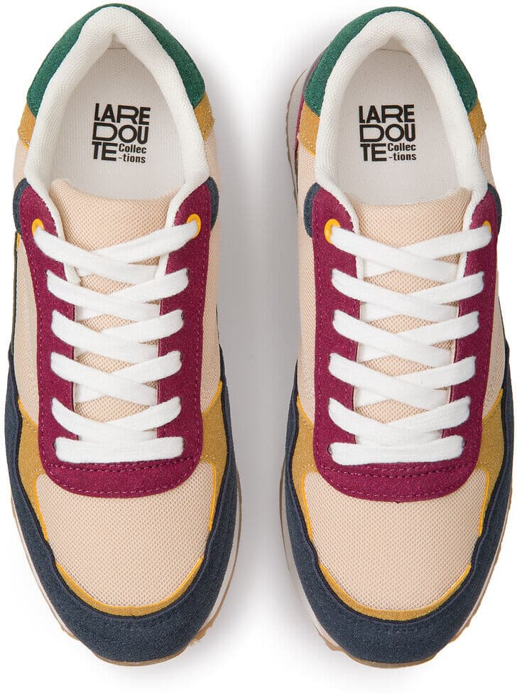 LA REDOUTE COLLECTIONS Baskets style rétro running multicolores