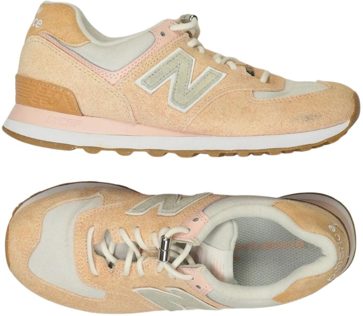New Balance Damen Sneaker, Beige, Gr. EU 38, kein / Etikett - Second Hand