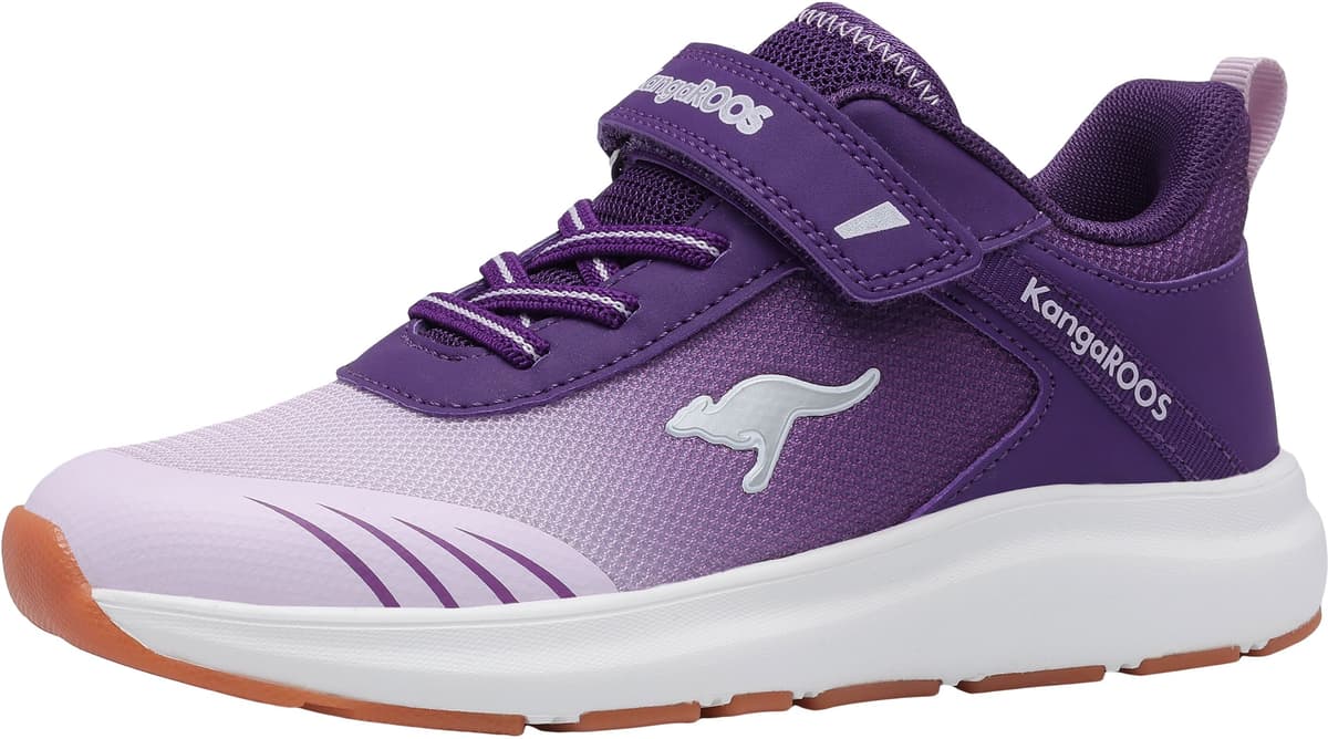 Sneaker KANGAROOS "KB-RIDA EV", Jungen, Gr. 29, atmungsaktiv, lila (acai, orchid), Mesh, Synthetik, Schuhe Sneaker, Nicht abfärbende Sohle acai, orchid 29, atmungsaktiv