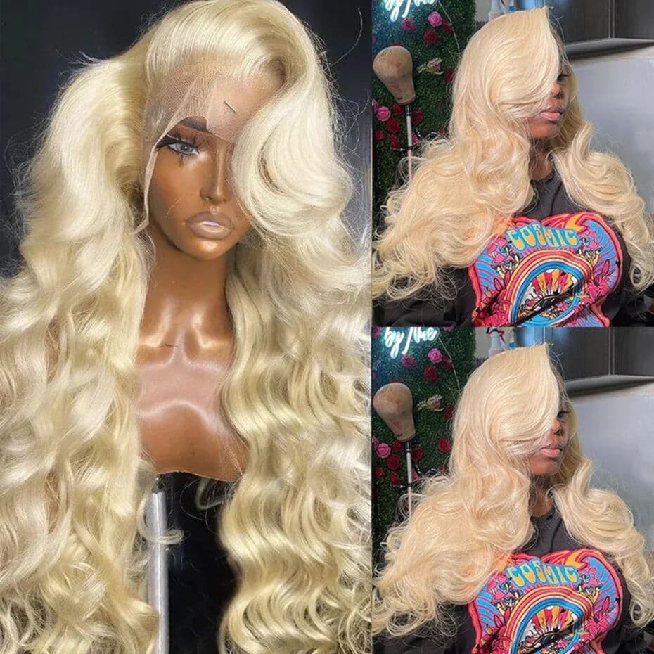 Monstar 30 40 Inch 250% Density 613 Human Hair Wig Hd Lace Frontal Wig 13x6 Blonde Lace Front Wigs 13x4 HD Lace Wig Body Wave Human Hair