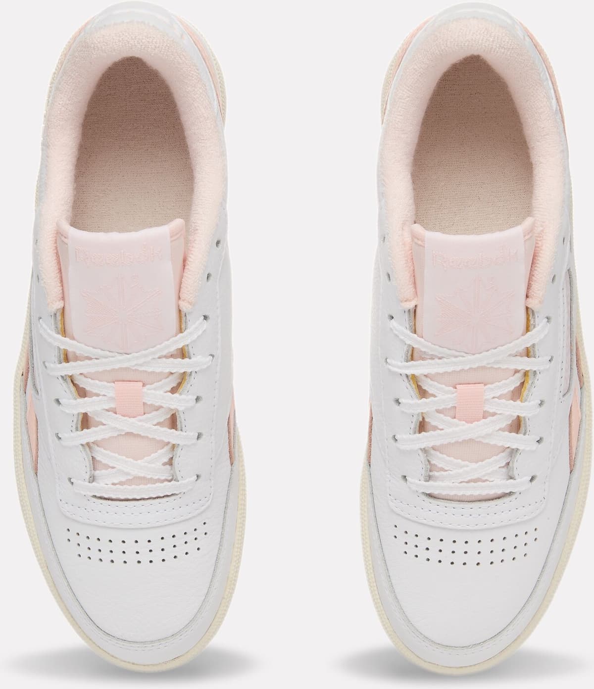Sneaker REEBOK CLASSIC "CLUB C REVENGE", Damen, Gr. 38, atmungsaktiv, rosa (ftwrweiß, chalk, purepink), Leder, Textil, Schuhe Sneaker ftwrweiß, chalk, purepink 38, atmungsaktiv